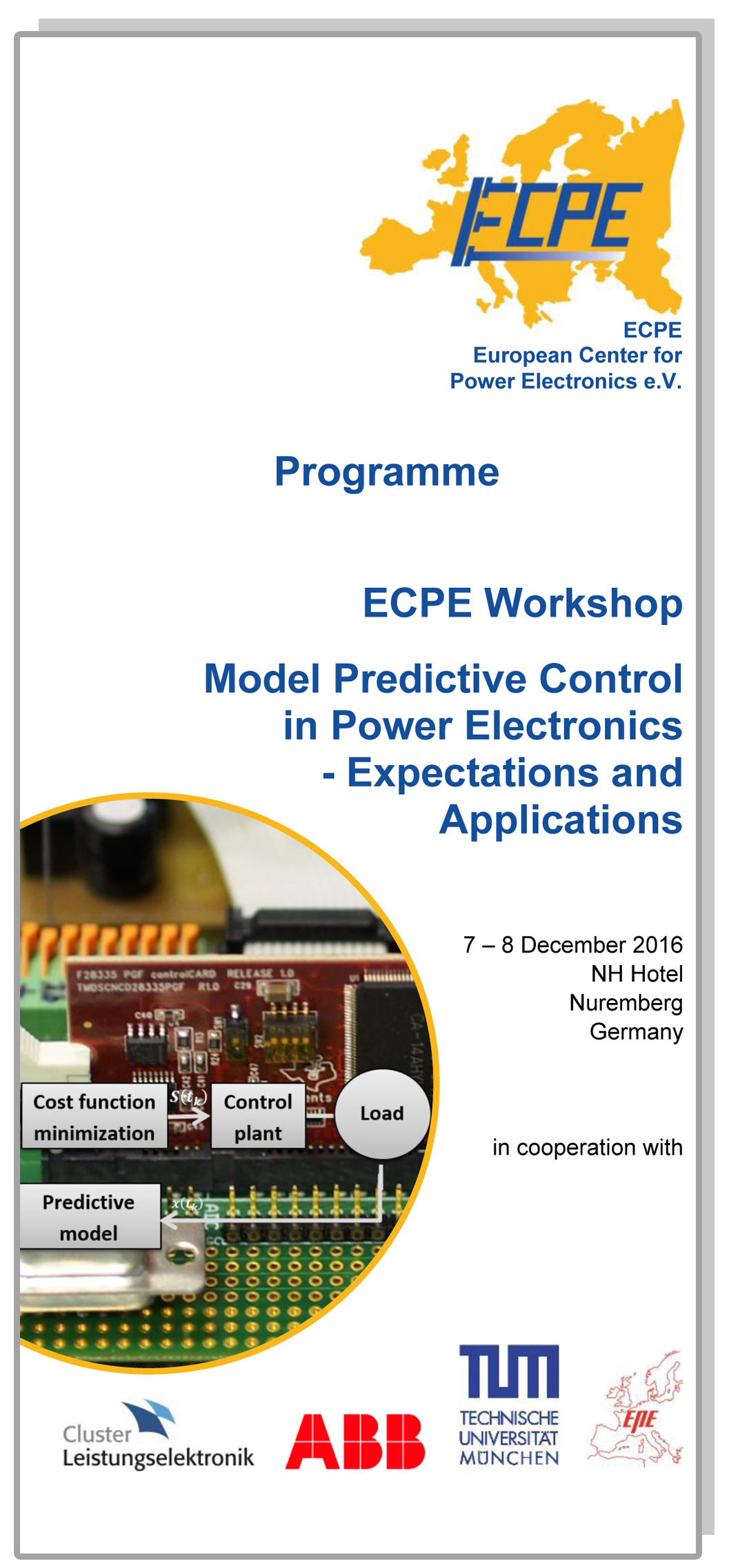 ECPE Workshop: Model Predictive Control in Power Electronics