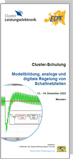 ONLINE | Cluster-Schulung: Modellbildung, analoge und digitale Regelung von Schaltnetzteilen