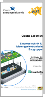 Cluster-Laborkurs: Einpresstechnik für leistungselektronische Baugruppen