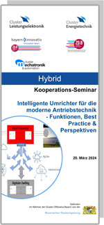 Intelligente Umrichter für die moderne Antriebstechnik – Funktionen, Best Practice & Perspektiven (Smart Converter) | Cluster-Seminar | HYBRID
