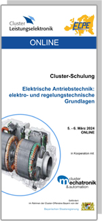 Elektrische Antriebstechnik: elektro- und regelungstechnische Grundlagen | Cluster-Schulung | ONLINE